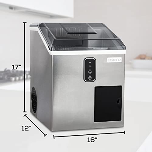 Electric Countertop Ice Maker Machine Portable Stainless Steel q7