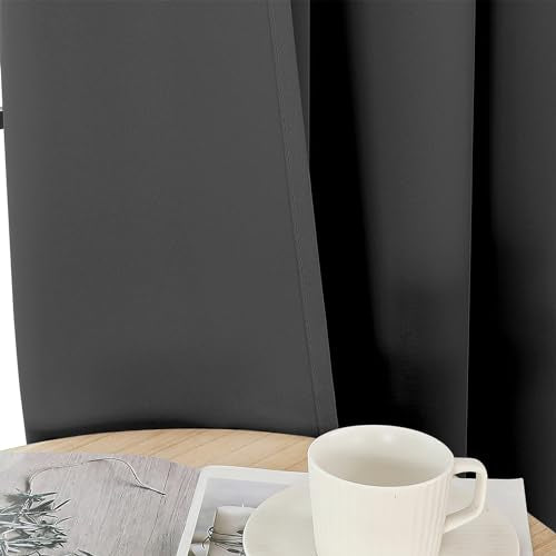 Blackout Curtains 108 Inch 2 Panels Room Darkening Grommet Drapes Light Beige k7