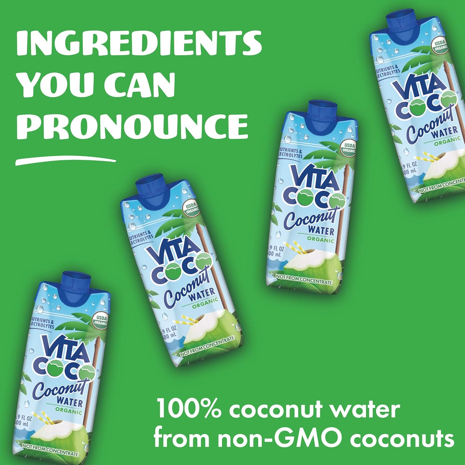 Coconut Water Pure Organic Natural Electrolytes 12 Pack A7