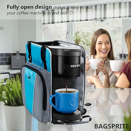 Coffee Maker Travel Bag with Shoulder Strap and Pockets a7