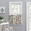 Ellis Curtain Madison Floral Tailored Tier, 56" x 24", Brick
