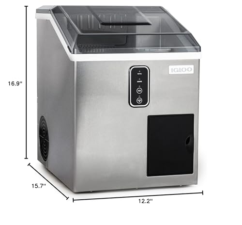 Electric Countertop Ice Maker Machine Portable Stainless Steel q7