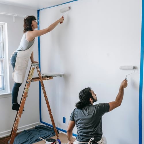 4 Rolls Blue Painters Tape for Multi-Purpose Painting DIY Crafts k7m