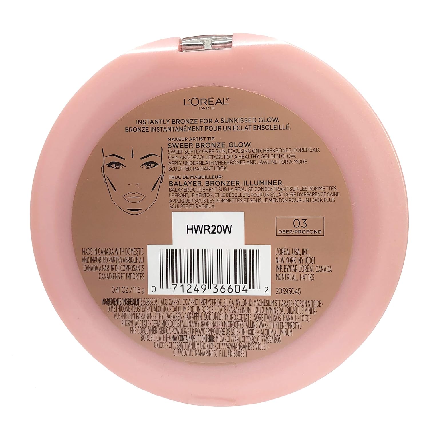 Bronzer For Face And Body Deep 0.41 oz k7