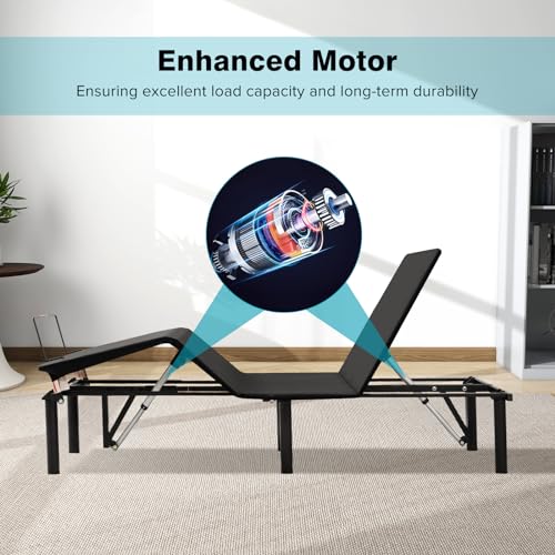 Adjustable Bed Frame with Wireless Remote Control, Twin XL k7