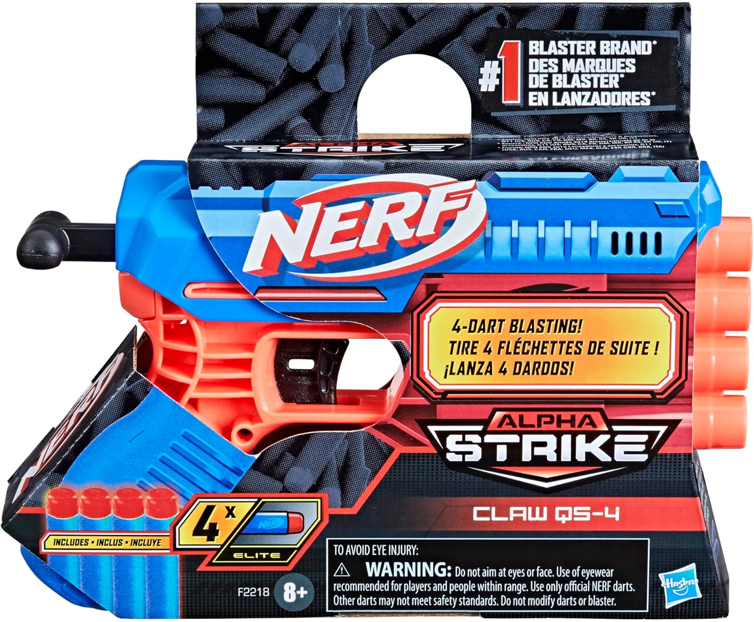 Foam Dart Blaster with 4 Elite Darts k7