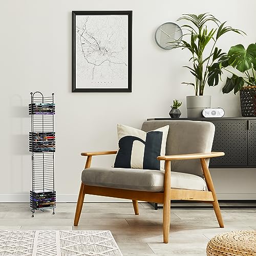 Blu-Ray Rack 32 Disc Space Saving Steel Black a7