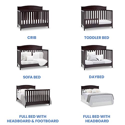 Baby Crib 4-in-1 Convertible White k7
