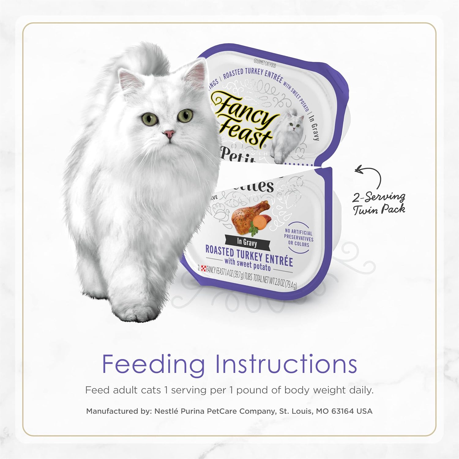 Wet Cat Food Turkey & Sweet Potato Entree 12 Pack a7