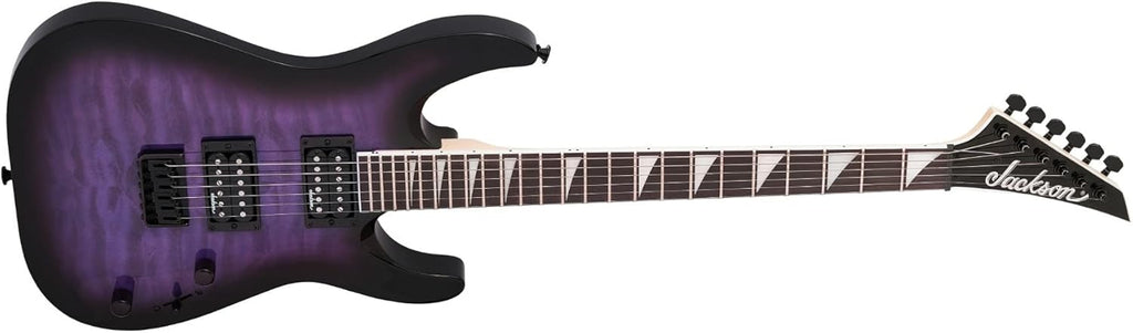 Jackson JS Series Dinky Arch Top JS32Q DKA HT Guitar Transparent Purple Burst Bundle with Molded Case k7q