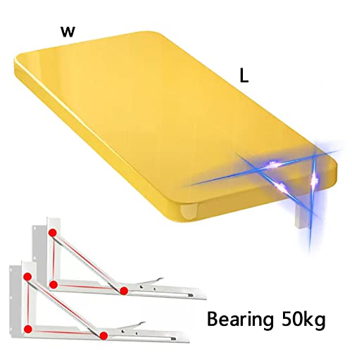 Wall-Mounted Drop-Leaf Folding Desk for Study Bedroom 30x80cm Blue k7