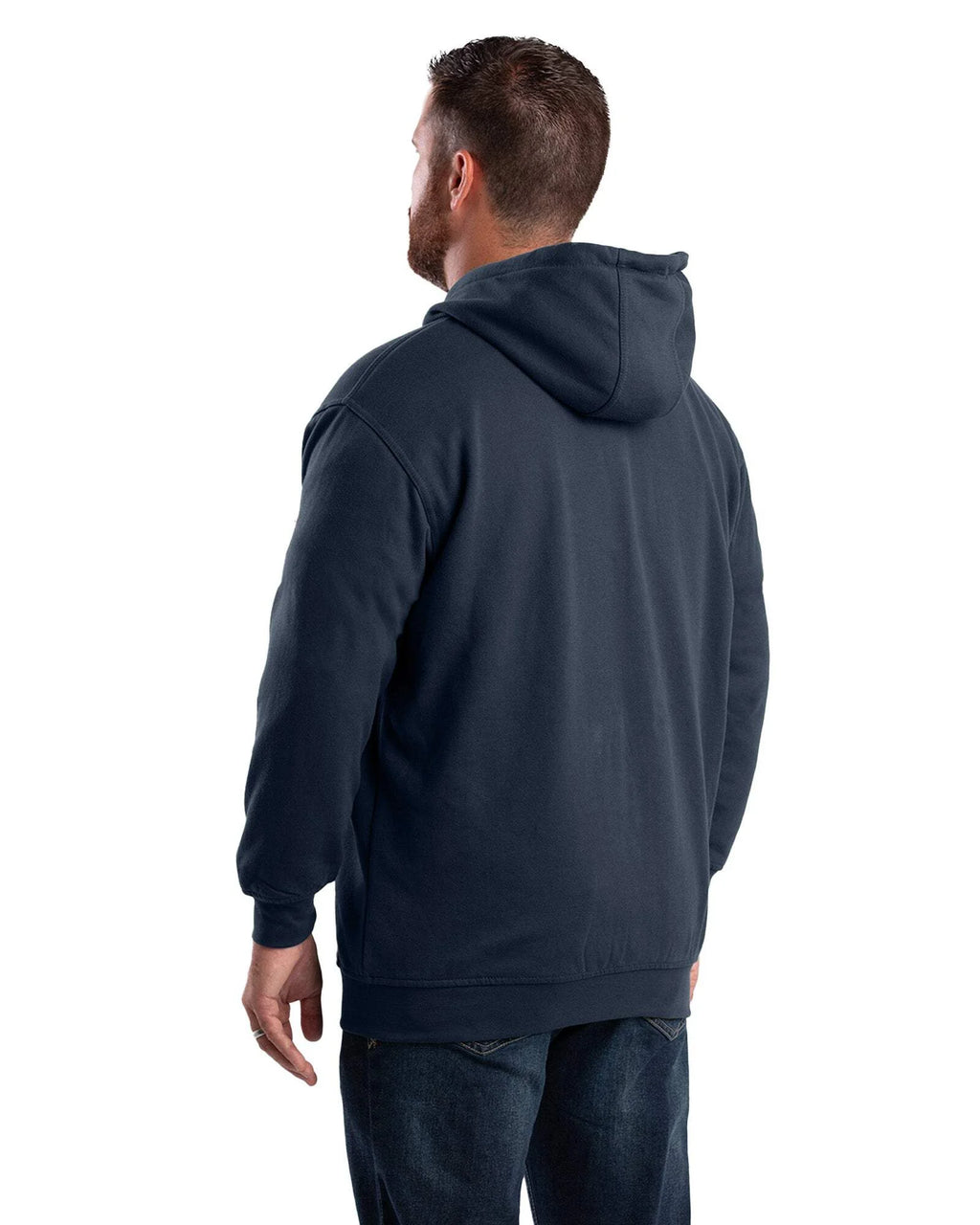 Thermal-lined full-zip hooded sweatshirt k7