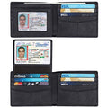 HIMI Wallet for Men-Genuine Leather RFID Blocking Bifold Stylish Wallet With 2 ID Window