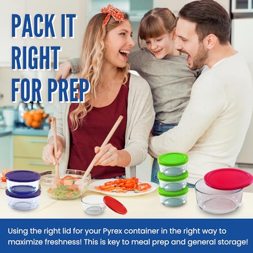 Replacement Glass Lid for 1-7 Cup Storage Containers Set k7
