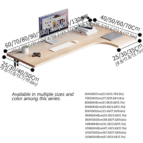 Wall Mounted L-Shape Corner Desk with Fold Down Table k7q