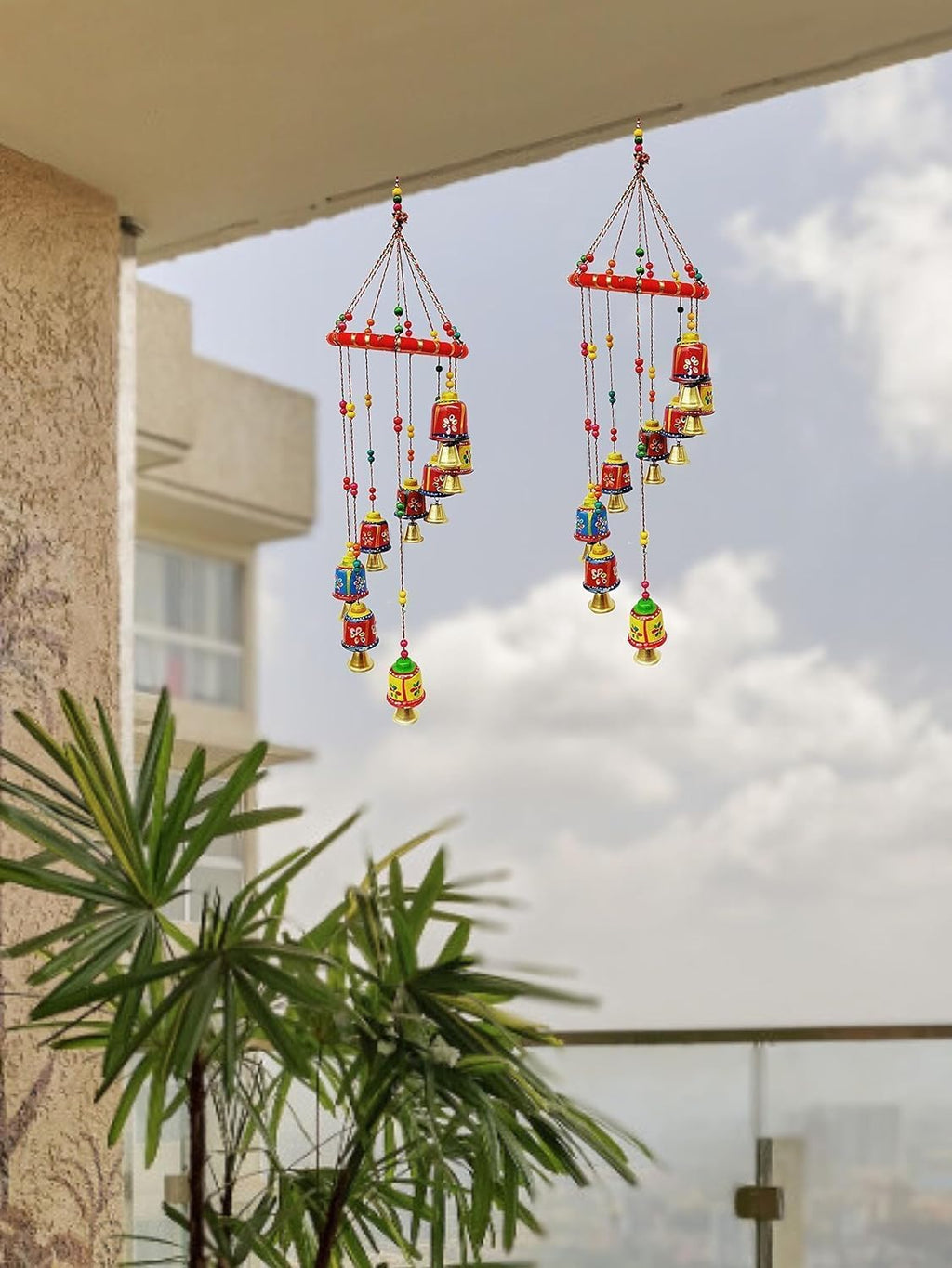 Wall Hanging Home Decor Set of 2 Multi-Colour k7