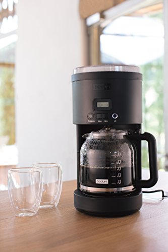 Programmable Coffee Machine with Glass Carafe 12 Cup Black a7