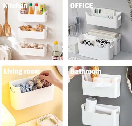 Cabinet Door Organizer Storage 2 Pack, No Drilling Plastic Container a7