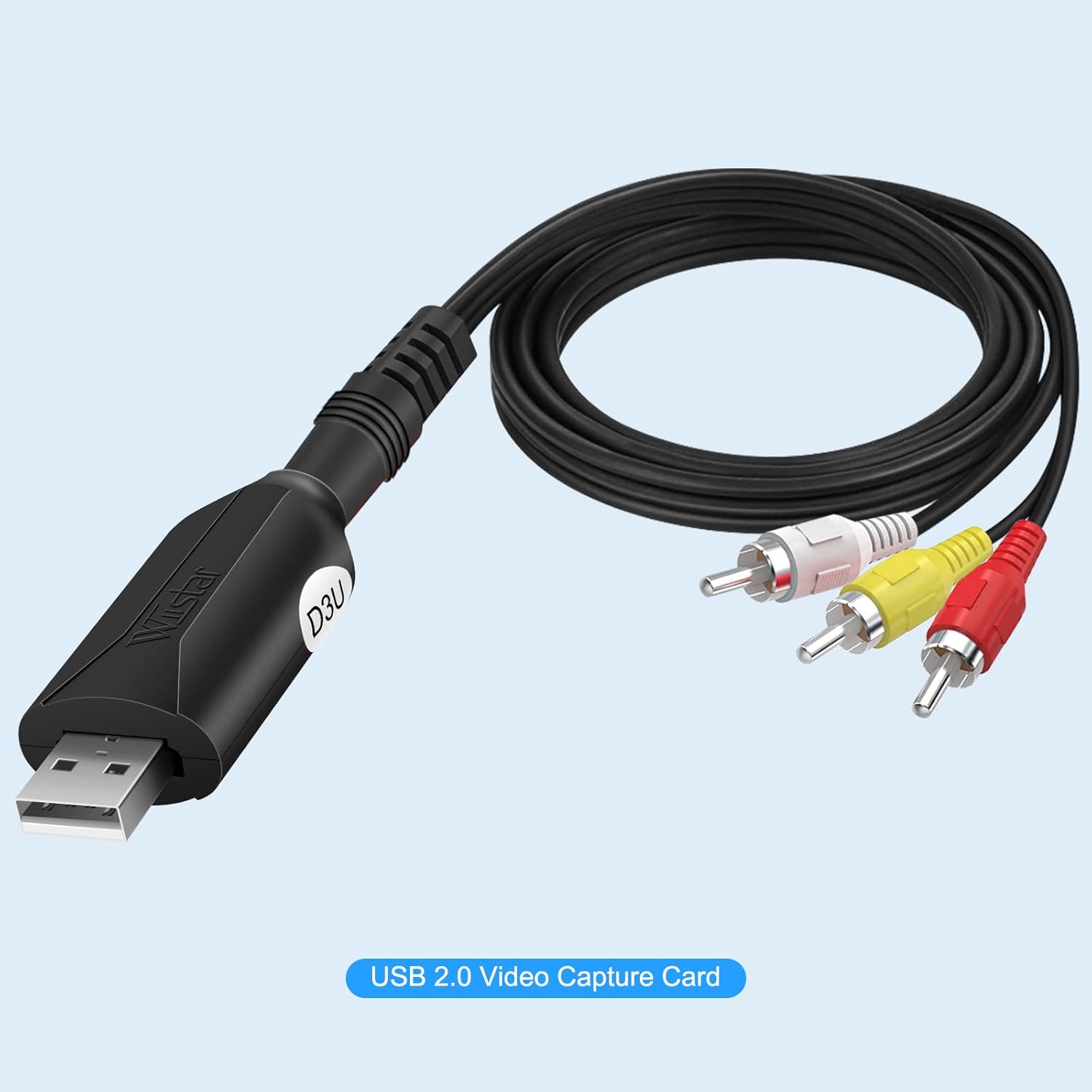 USB Video Capture Card Adapter for VHS to DVD Converter k7