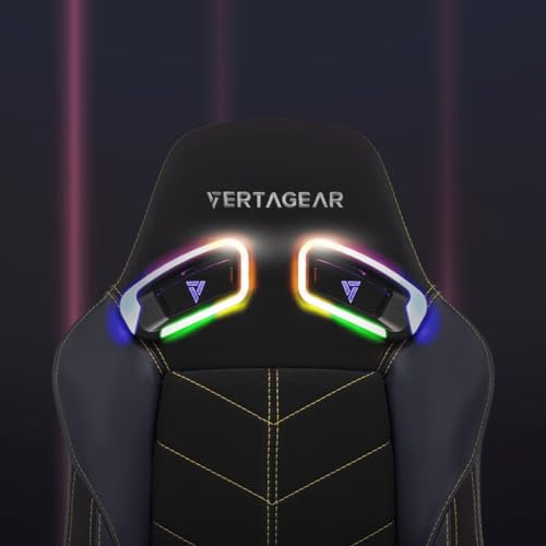 Gaming Chair Ergonomic Big Tall with Lumbar Support Black White k7