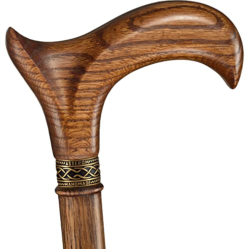 Wooden Walking Cane Ergonomic Handle for Seniors q7