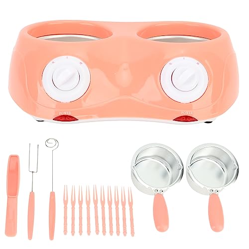 Chocolate Melting Pot Electric Fondue Kit with Double Pot a7