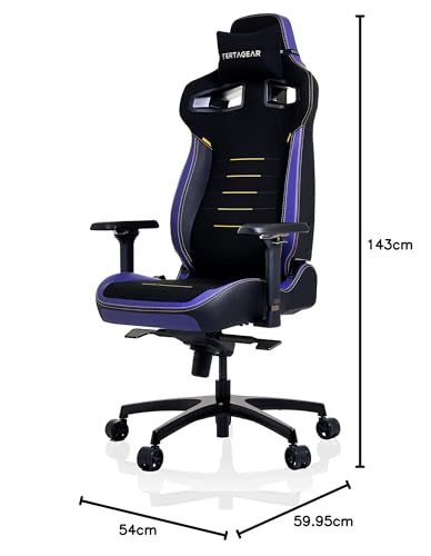 Gaming Chair Ergonomic Big Tall with Lumbar Support Black White k7
