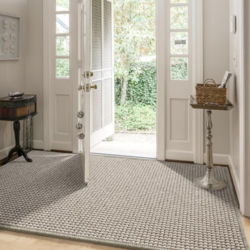 Door Mat Indoor Entryway Non-Slip Low Profile 24x36 Black k7m