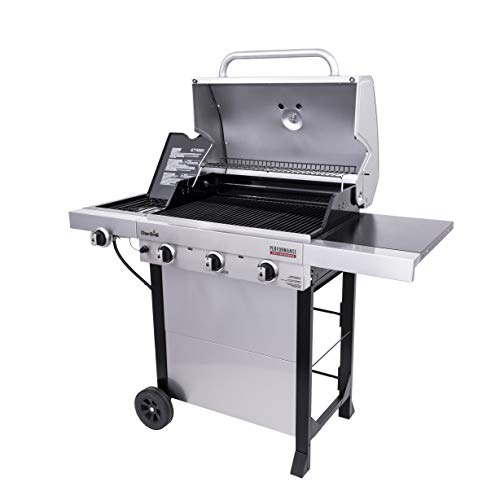 Stainless Steel 3-Burner Propane Gas Grill with Side Burner a7