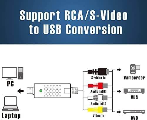 USB Video Capture Card for RCA to Digital Converter pc7