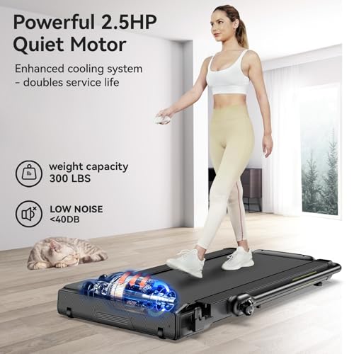 Walking Pad Treadmill 3 in 1 Foldable Electric 300 lbs a7
