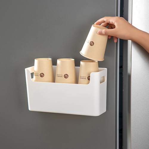 Cabinet Door Organizer Storage 2 Pack, No Drilling Plastic Container a7