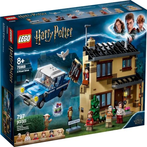 Harry Potter 4 Privet Drive Building Toy with Flying Car and Minifigures k7