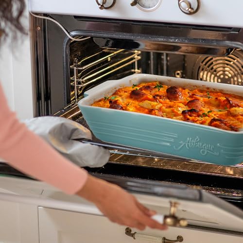 Ceramic Baking Dish 9x13 with Handles White a7