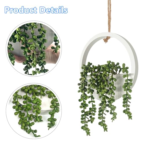 Artificial Hanging Succulents in Pot with Lanyard a7