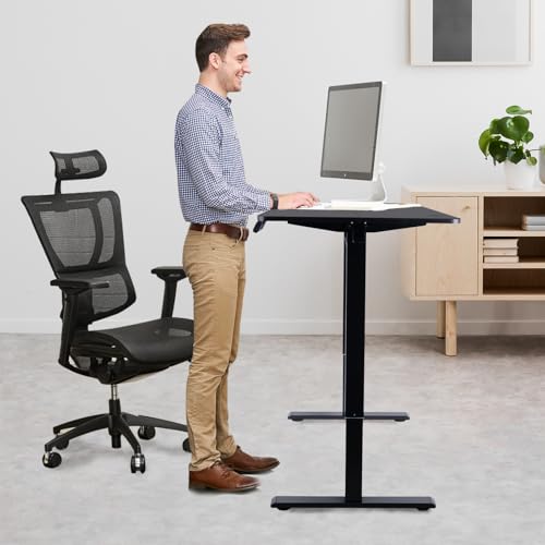 Electric Adjustable Standing Desk Frame Black 7k