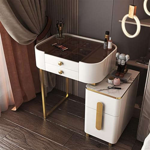 Vanity Table with Mirror and Storage Desk a7
