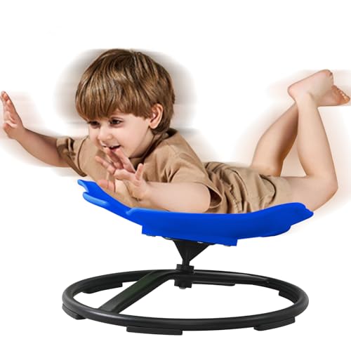 Autism Swivel Chair for Kids 360° Spinning Seat Sensory Spin Chair Toddler Sit and Spin Chair Autism Toy Chairs Play Equipment Relief Motion Sickness for Boys Girls