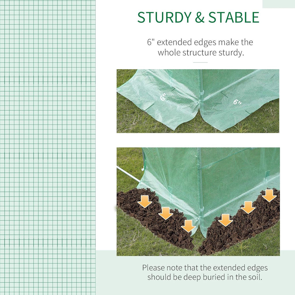 Greenhouse Cover Replacement 12 Windows Waterproof Tarp A7k