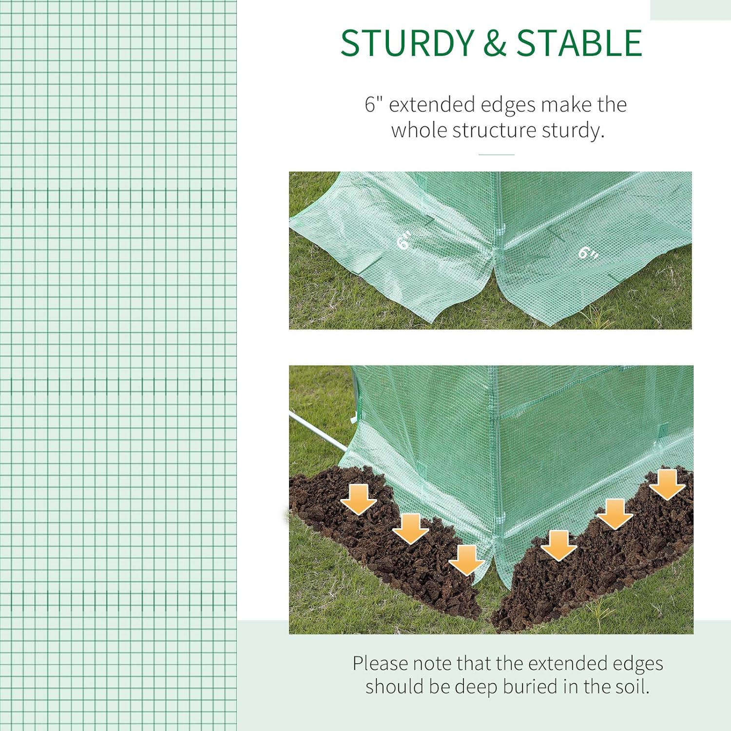 Greenhouse Cover Replacement 12 Windows Waterproof Tarp A7k