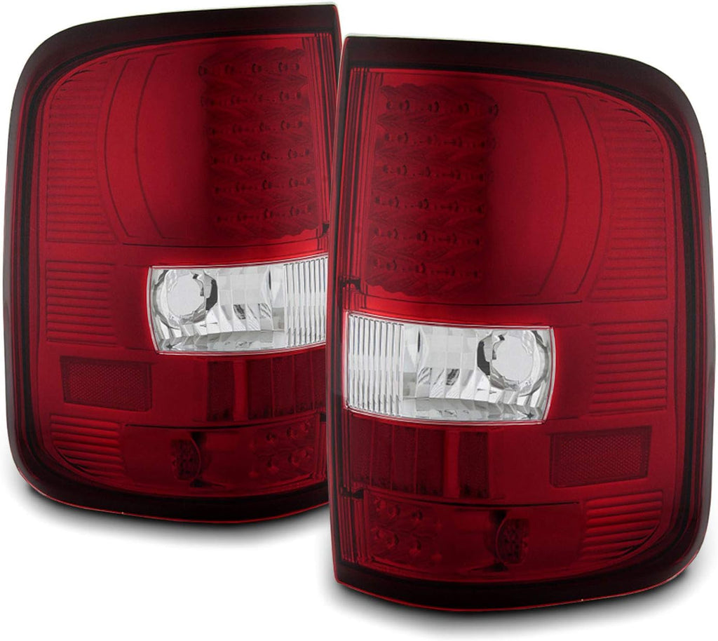 Chrome Headlights LED Tail Lights Pair for Ford F150 2004-2008 k7m