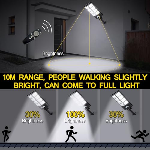Solar Street Light Outdoor Waterproof Motion Sensor LED Flood Light k7