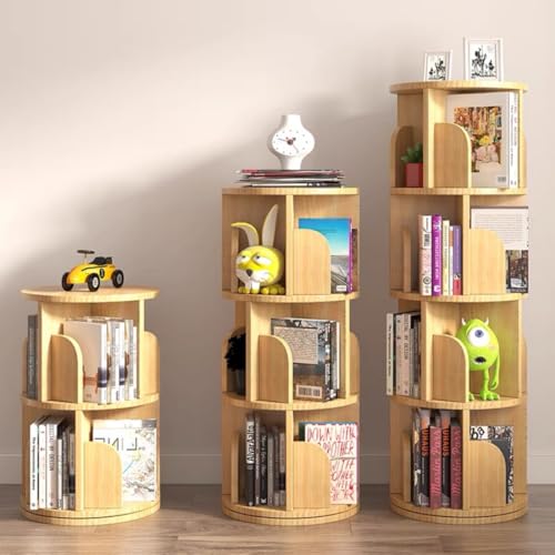 Kids 2-Tier 360 Rotating Bookshelf Organizer a7