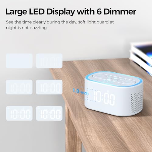 Digital Alarm Clock & White Noise Machine with 21 Sounds k7