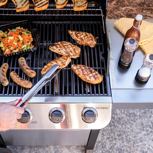Stainless Steel 4-Burner Propane Gas Grill with Side Burner a7k