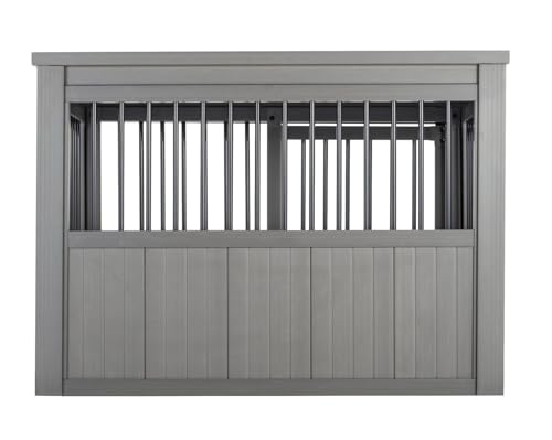 Sliding Barn Door Dog Crate Large Grey k7p