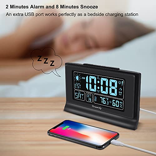 Alarm Clock with Battery Backup, Auto Set Digital Display 5 Inch k7