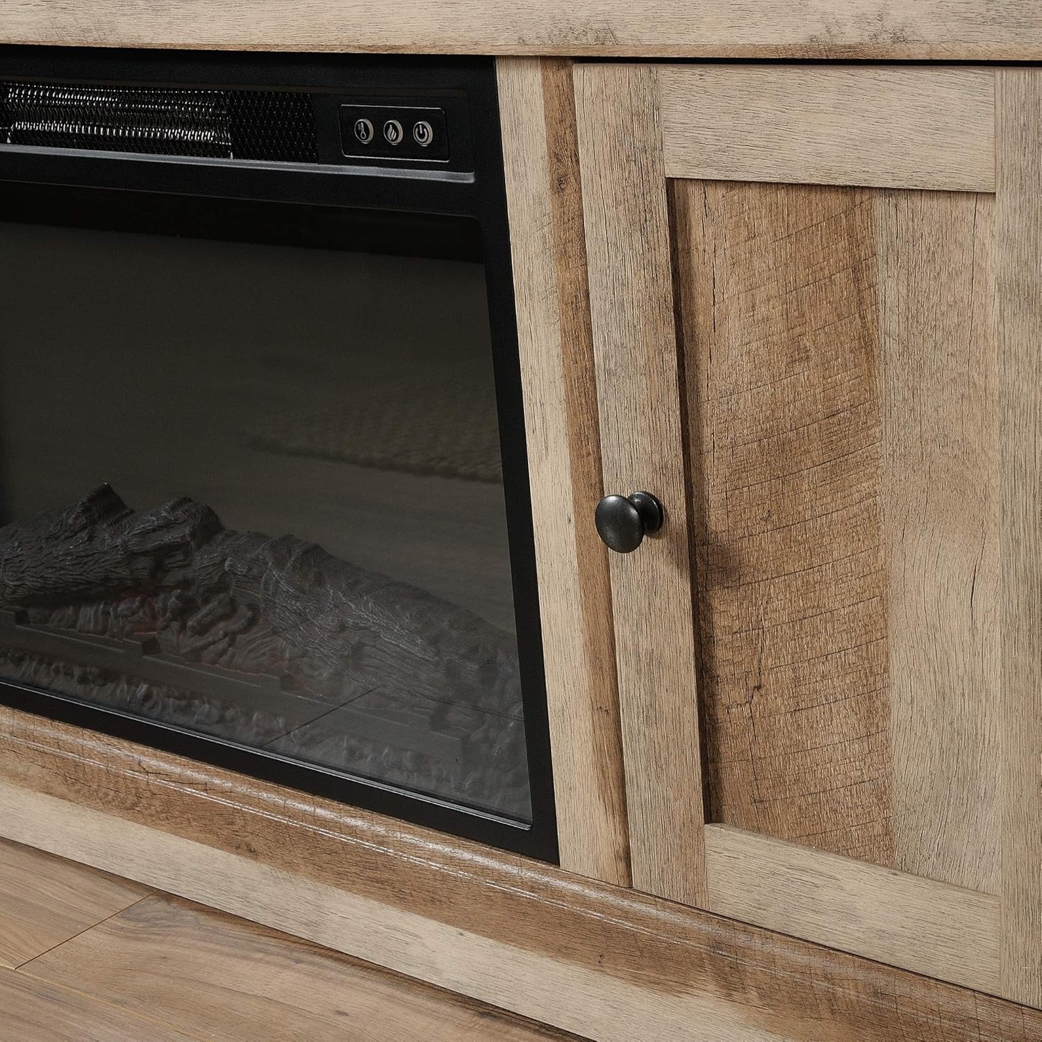 Media Fireplace for TVs up to 60 inch, Lintel Oak finish k7