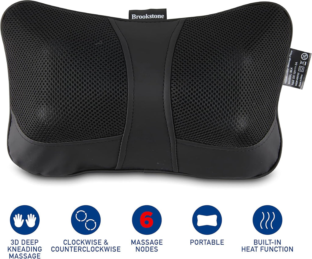 Shiatsu Neck and Lumbar Massager with Heat Pillow a7