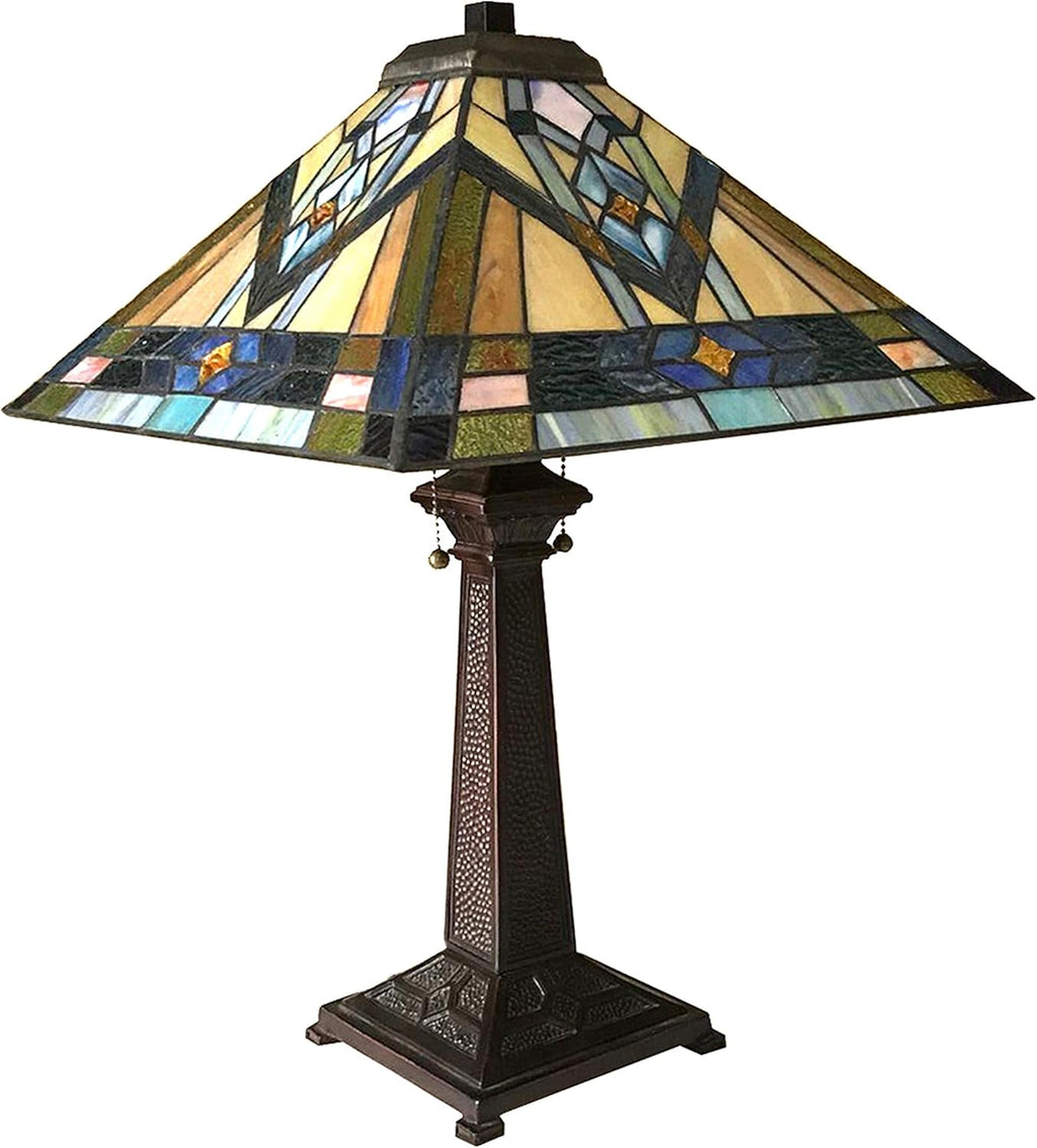 Antique Bronze Table Lamp 16 Inch Shade k7
